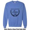 Adult Heavy Blend Heather Royal or Red 60/40 Fleece Crew (S) Thumbnail