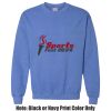 Adult Heavy Blend Heather Royal or Red 60/40 Fleece Crew (S) Thumbnail