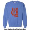 Adult Heavy Blend Heather Royal or Red 60/40 Fleece Crew (S) Thumbnail
