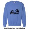 Adult Heavy Blend Heather Royal or Red 60/40 Fleece Crew (S) Thumbnail