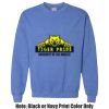 Adult Heavy Blend Heather Royal or Red 60/40 Fleece Crew (S) Thumbnail