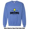 Adult Heavy Blend Heather Royal or Red 60/40 Fleece Crew (S) Thumbnail