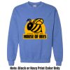 Adult Heavy Blend Heather Royal or Red 60/40 Fleece Crew (S) Thumbnail