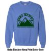 Adult Heavy Blend Heather Royal or Red 60/40 Fleece Crew (S) Thumbnail