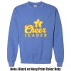 Adult Heavy Blend Heather Royal or Red 60/40 Fleece Crew (S) Thumbnail