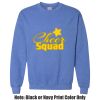 Adult Heavy Blend Heather Royal or Red 60/40 Fleece Crew (S) Thumbnail