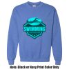 Adult Heavy Blend Heather Royal or Red 60/40 Fleece Crew (S) Thumbnail