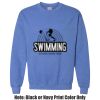 Adult Heavy Blend Heather Royal or Red 60/40 Fleece Crew (S) Thumbnail