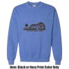Adult Heavy Blend Heather Royal or Red 60/40 Fleece Crew (S) Thumbnail