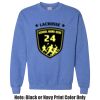 Adult Heavy Blend Heather Royal or Red 60/40 Fleece Crew (S) Thumbnail