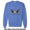 Adult Heavy Blend Heather Royal or Red 60/40 Fleece Crew (S) Thumbnail