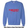 Adult Heavy Blend Heather Royal or Red 60/40 Fleece Crew (S) Thumbnail