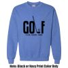 Adult Heavy Blend Heather Royal or Red 60/40 Fleece Crew (S) Thumbnail