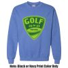 Adult Heavy Blend Heather Royal or Red 60/40 Fleece Crew (S) Thumbnail