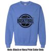 Adult Heavy Blend Heather Royal or Red 60/40 Fleece Crew (S) Thumbnail