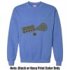 Adult Heavy Blend Heather Royal or Red 60/40 Fleece Crew (S) Thumbnail