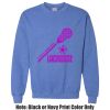Adult Heavy Blend Heather Royal or Red 60/40 Fleece Crew (S) Thumbnail