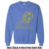 Adult Heavy Blend Heather Royal or Red 60/40 Fleece Crew (S) Thumbnail