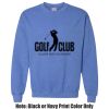 Adult Heavy Blend Heather Royal or Red 60/40 Fleece Crew (S) Thumbnail