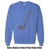 Adult Heavy Blend Heather Royal or Red 60/40 Fleece Crew (S) Thumbnail