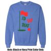 Adult Heavy Blend Heather Royal or Red 60/40 Fleece Crew (S) Thumbnail