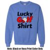 Adult Heavy Blend Heather Royal or Red 60/40 Fleece Crew (S) Thumbnail
