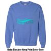 Adult Heavy Blend Heather Royal or Red 60/40 Fleece Crew (S) Thumbnail