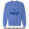 Adult Heavy Blend Heather Royal or Red 60/40 Fleece Crew (S) Thumbnail