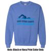 Adult Heavy Blend Heather Royal or Red 60/40 Fleece Crew (S) Thumbnail