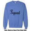 Adult Heavy Blend Heather Royal or Red 60/40 Fleece Crew (S) Thumbnail