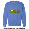 Adult Heavy Blend Heather Royal or Red 60/40 Fleece Crew (S) Thumbnail