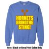 Adult Heavy Blend Heather Royal or Red 60/40 Fleece Crew (S) Thumbnail
