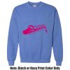 Adult Heavy Blend Heather Royal or Red 60/40 Fleece Crew (S) Thumbnail