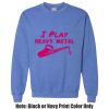 Adult Heavy Blend Heather Royal or Red 60/40 Fleece Crew (S) Thumbnail