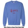 Adult Heavy Blend Heather Royal or Red 60/40 Fleece Crew (S) Thumbnail
