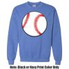 Adult Heavy Blend Heather Royal or Red 60/40 Fleece Crew (S) Thumbnail