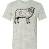 White Marble Unisex Poly-Cotton Short-Sleeve T-Shirt Thumbnail