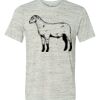 White Marble Unisex Poly-Cotton Short-Sleeve T-Shirt Thumbnail