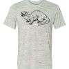 White Marble Unisex Poly-Cotton Short-Sleeve T-Shirt Thumbnail