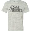 White Marble Unisex Poly-Cotton Short-Sleeve T-Shirt Thumbnail