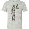 White Marble Unisex Poly-Cotton Short-Sleeve T-Shirt Thumbnail