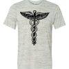 White Marble Unisex Poly-Cotton Short-Sleeve T-Shirt Thumbnail