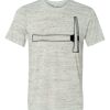 White Marble Unisex Poly-Cotton Short-Sleeve T-Shirt Thumbnail