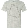 White Marble Unisex Poly-Cotton Short-Sleeve T-Shirt Thumbnail
