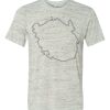 White Marble Unisex Poly-Cotton Short-Sleeve T-Shirt Thumbnail