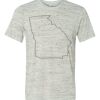 White Marble Unisex Poly-Cotton Short-Sleeve T-Shirt Thumbnail