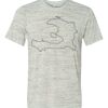 White Marble Unisex Poly-Cotton Short-Sleeve T-Shirt Thumbnail