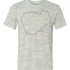 White Marble Unisex Poly-Cotton Short-Sleeve T-Shirt Thumbnail