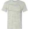 White Marble Unisex Poly-Cotton Short-Sleeve T-Shirt Thumbnail