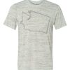 White Marble Unisex Poly-Cotton Short-Sleeve T-Shirt Thumbnail